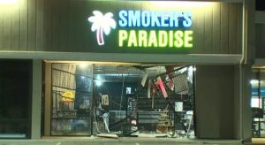 Car Crashes Into South Side Indianapolis Smoke Shop Suspected Burglary Attempt