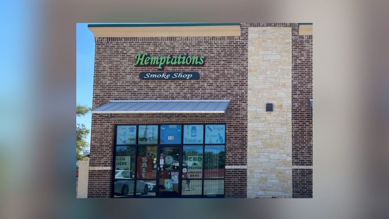 Car Crashes Through Hemptations Smoke Shop Window In Carrollton Driver Trapped