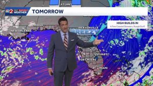 Central Florida Forecast Breezy Start To The Work Week With Scattered Showers