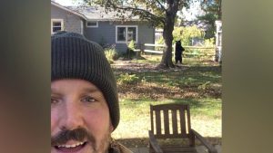 Chelmsford Resident Captures Safe Selfie With Black Bear In Backyard