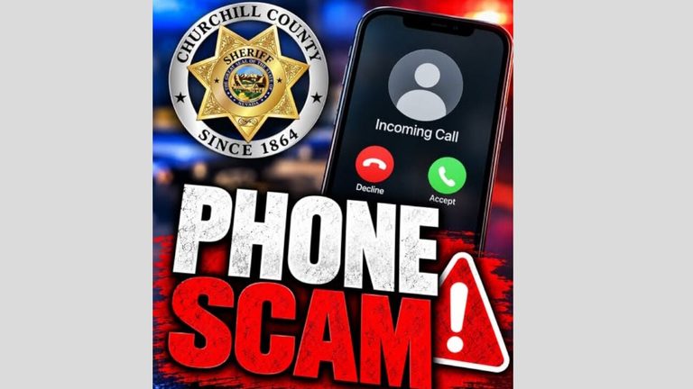 Churchill County Sheriff Alerts Residents To Fake Warrant Phone Scams