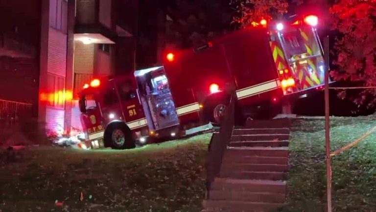 Cincinnati Fire Engine Collides With Building During Emergency Response