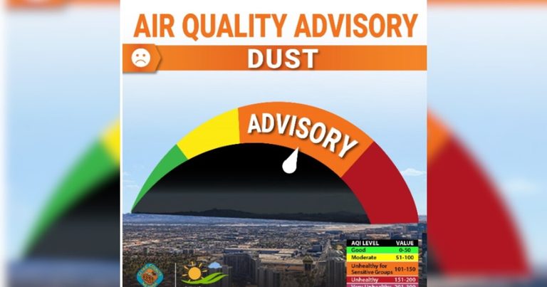 Clark County Issues Dust Advisory For Thursday Urges Residents To Stay Indoors