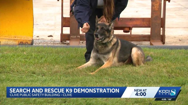 Clive Public Safety Building Showcases Iowa Rescue K 9S Saving Lives In Disaster