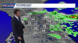 Coastal Rain And Rough Surf Expected Through Early Next Week In Central Florida