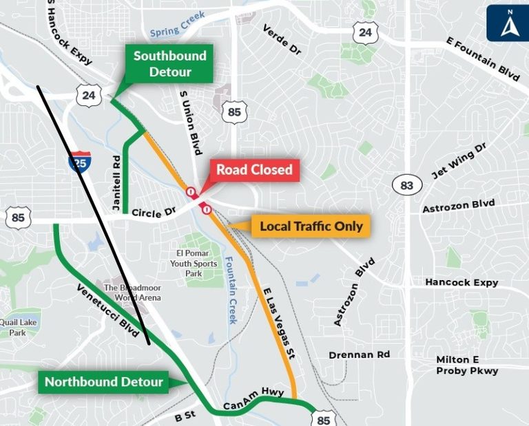 Colorado Springs To Close Mile Of Las Vegas Street For Water Line Installation
