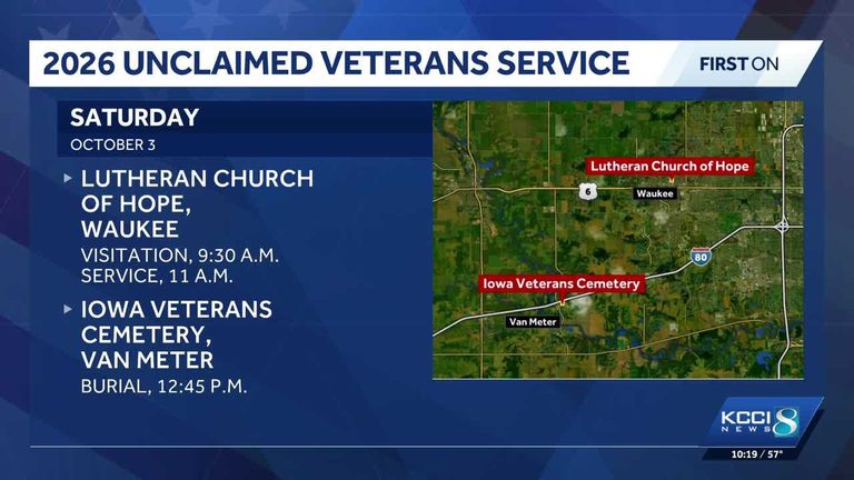 Community Honors 16 Unclaimed Iowa Veterans With Final Salute In Van Meter