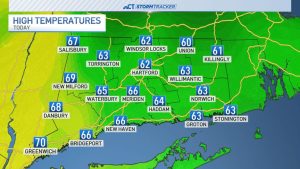 Cooler Temperatures Expected Tuesday Across Connecticut