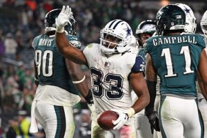 Cowboys Showcase Strong Rushing Attack In 38 21 Win Over Eagles