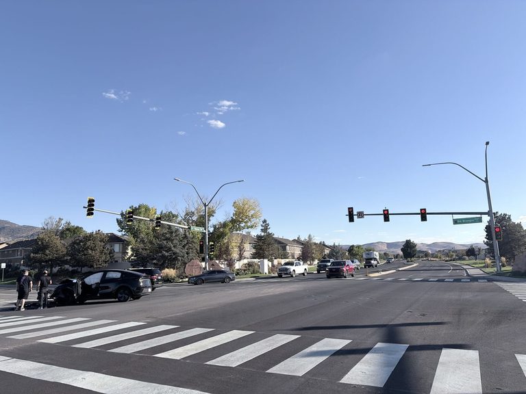 Crash Reported Near Rio Wrangler And Veterans Parkways In South Reno