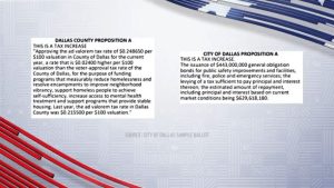 Dallas Voters Face Two Proposition A Measures Bond For Public Safety Vs County T