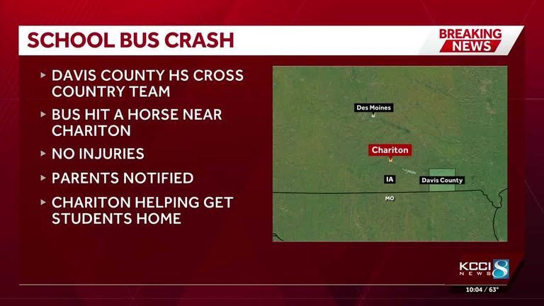 Davis County School Bus Strikes Horse Students Unharmed