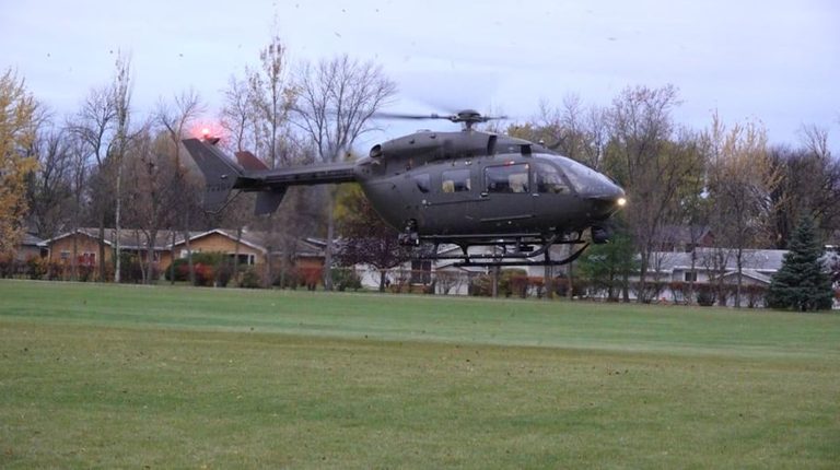 Dea Helicopter Visit Educates Wahpeton High Students On Drug Dangers During Red