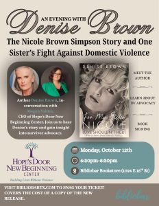 Denise Brown To Speak On Domestic Violence Awareness At Plano Bibliobar