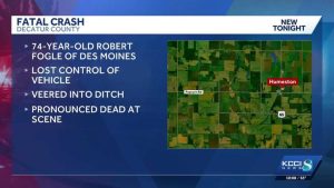 Des Moines Driver Killed In Crash On Popcorn Road Near Humeston