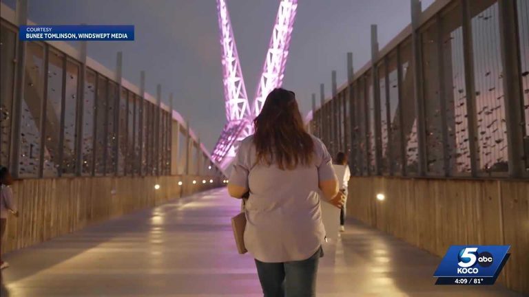 Domestic Violence Survivors Light Scissortail Park Purple For Testimony Trail
