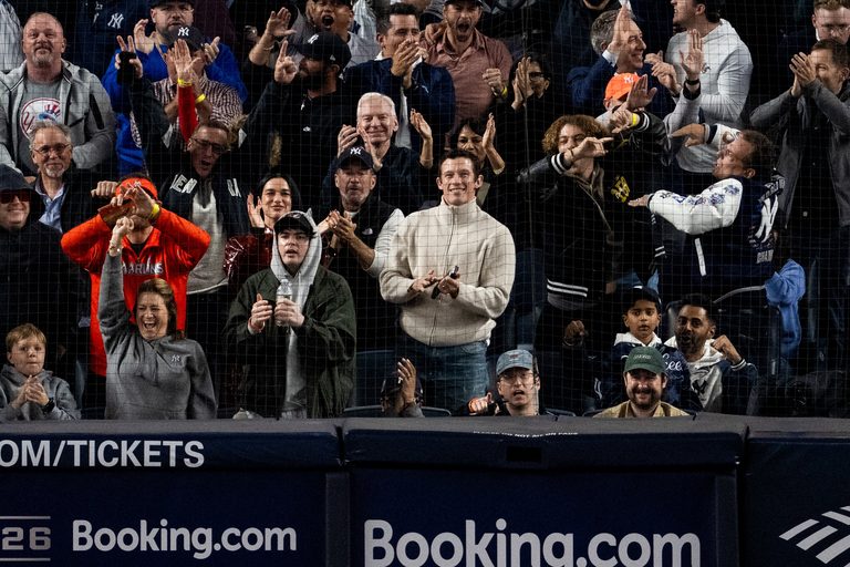 Dua Lipa And Husband Sit Beside Famed Marlins Man At Yankees Alds Game