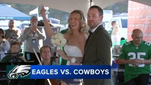 Eagles Fans Tie The Knot At A Tailgate Wedding In Philadelphia
