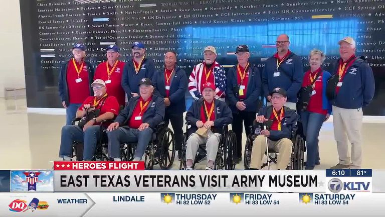 East Texas Heroes Flight Veterans Tour U S Army Museum Before Returning Home