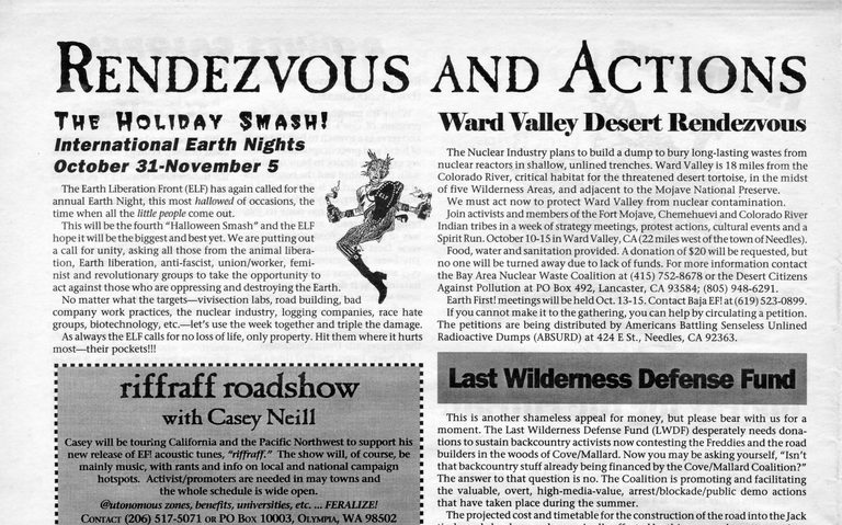 Eugene S 1990S Eco Arson History The Elf Elves And Their Legacy