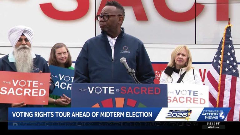 Faith Leaders Launch Vote Is Sacred Tour In Pittsburgh Urging Neighbors To Vote