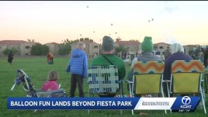Families Enjoy Balloon Chase At Vista Del Norte Park During Albuquerque Balloon