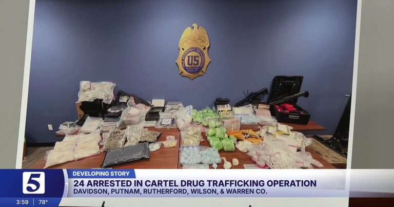 Federal Indictment Charges 24 In Massive Middle Tennessee Drug Trafficking Ring
