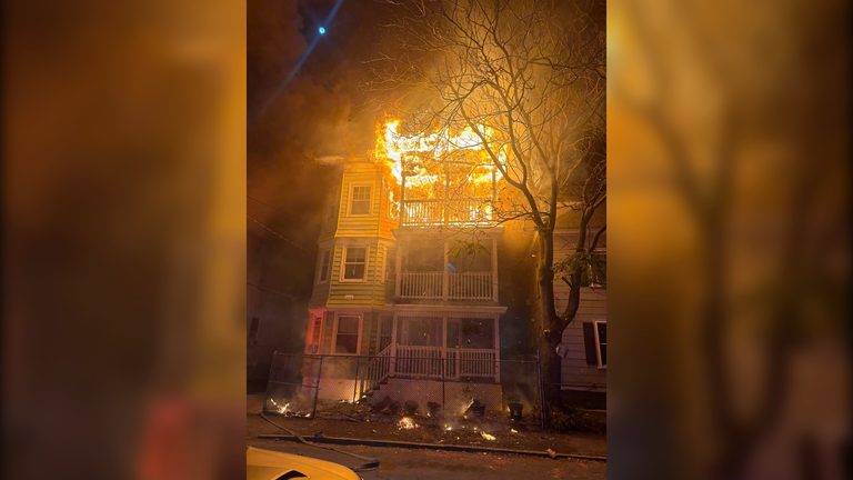 Fire On Walnut Street Forces Evacuation Of 17 Lawrence Residents