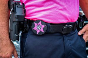 Fort Wayne Police Officers Wear Pink Badges To Support Breast Cancer Awareness