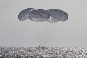 Four International Space Station Astronauts Splash Down After Eight Month Missio