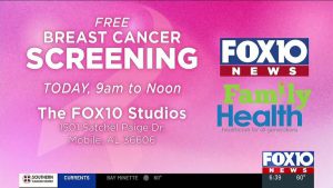 Free Breast Cancer Screenings Offered At Fox10 Studios In Mobile
