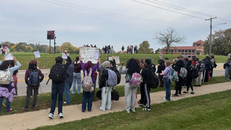 Freeport High School Students Stage Walkout Over Teacher Reinstatement Decision