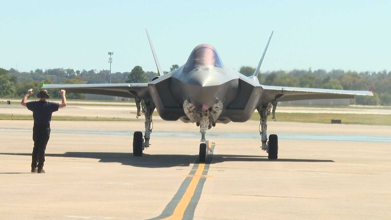 German F 35 Jet Touches Down At Fort Smith S Ebbing Air Guard Base For Pilot Tra