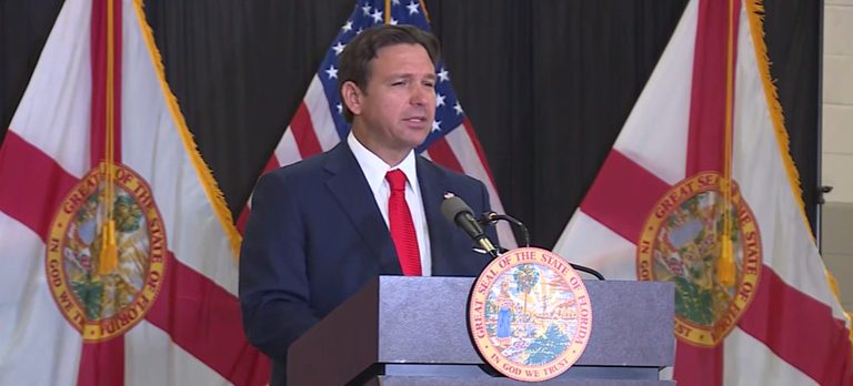 Gov Desantis Briefs Pensacola Officials On Hurricane Isaias Response