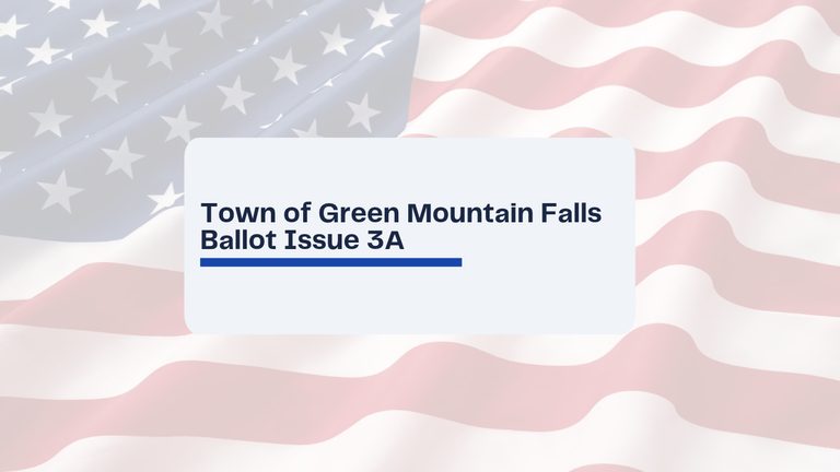Green Mountain Falls Voters Consider 0 5 Sales Tax To Fund Marshal Building And