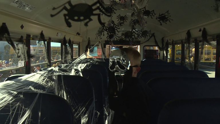 Harlow S School Bus Service Hosts Family Friendly Trunk Or Treat With Haunted Bu