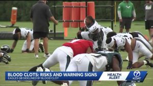 Health Expert Warns Of Serious Lung Risk From Blood Clot That Sidelined Eagles Q