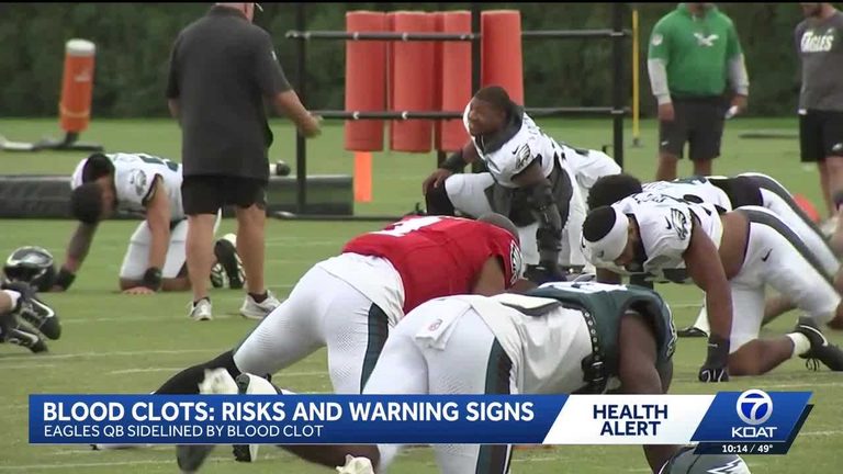 Health Expert Warns Of Serious Lung Risk From Blood Clot That Sidelined Eagles Q