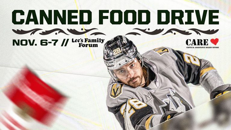 Henderson Silver Knights Host Food Drive At Nov 6 7 Home Games