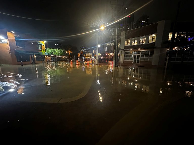 High Tide Causes Street Flooding Across Fort Lauderdale Hollywood And Dania Beac