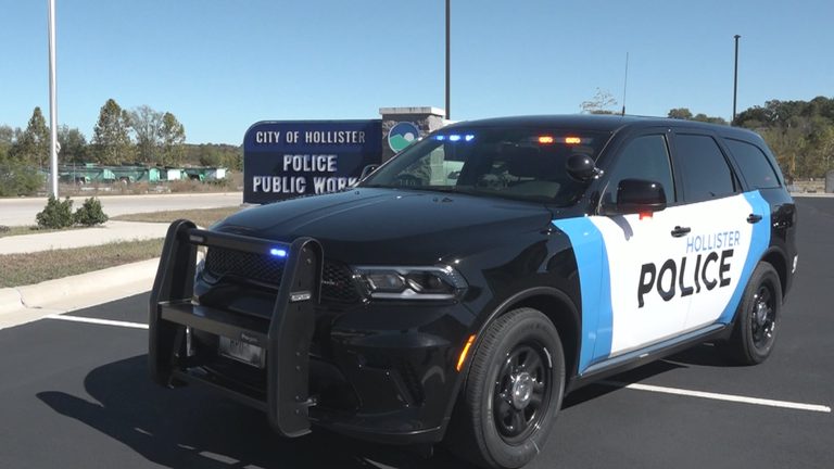 Hollister Police Rolls Out New Black And White Patrol Cars Honoring Local School
