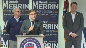 House Speaker Mike Johnson Rallies Lucas County Republicans For Derek Merrin In