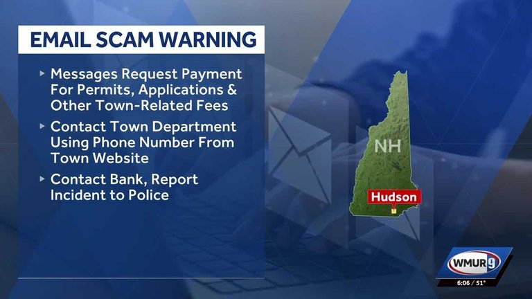 Hudson Police Alert Residents To Email Scams Pretending To Be Town Officials