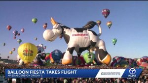 Hundreds Of Balloons Fill Albuquerque Skies As 54Th Balloon Fiesta Takes Off
