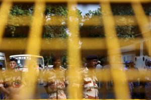 Hundreds Of Police Guard New Delhi As Opposition March Targets Election Commissi