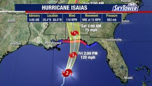 Hurricane Isaias Strengthens To Near Category 3 As It Approaches Florida S North