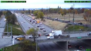 I 90 Crash Near Freya Street Blocks Westbound Lane Causing Morning Delays