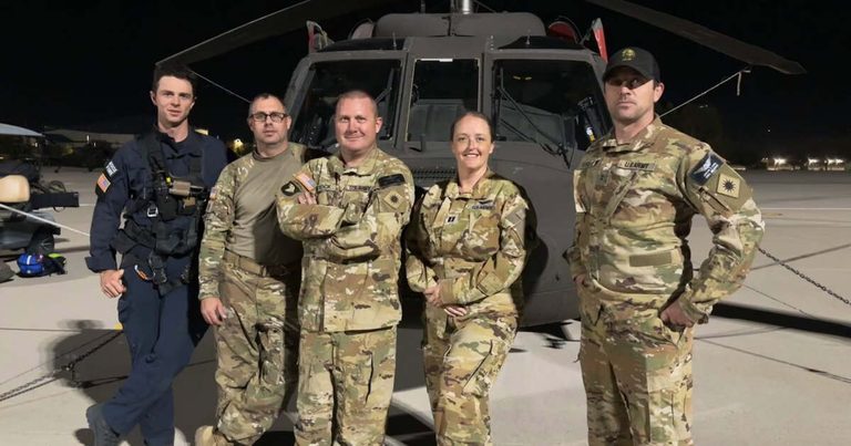 Idaho Army National Guard Helicopter Rescues Two Hikers Near Stanley