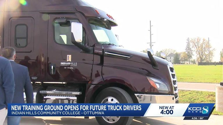 Indian Hills Community College Opens 1 M Cdl Skid Pad To Train Truck Drivers In