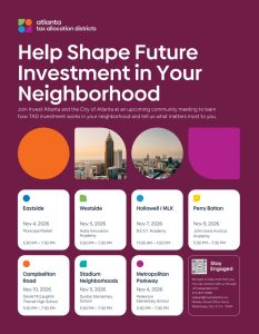 Invest Atlanta To Hold Community Meetings On Six Tad Extensions